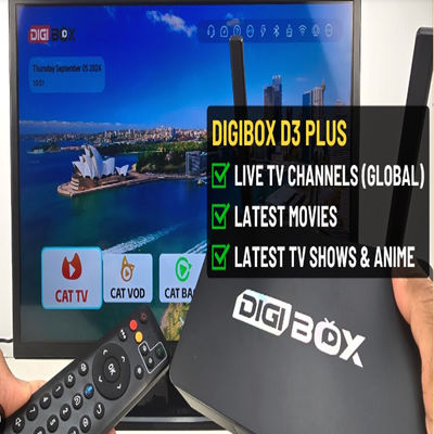 1080p 解像度 ストリーミング デバイス Android 12 Digibox For Tv