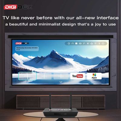 Digibox スマート アンドロイド テレビ ボックス アンドロイド 12 音声リモコン