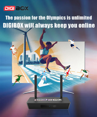 Digibox D3 Plus アンドロイドテレビボックス 64GB ストレージと 4GB RAM H.265 4K 60fps ビデオデコーダー
