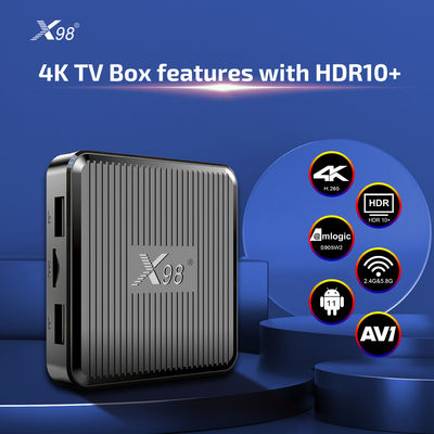 X98 Android 11.0 TV Box 2GB RAM と 16GB ROM 双 Wi-Fi 2.4G/5G メディアプレーヤー