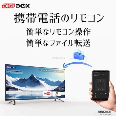 無料設定 64GB TVbox Android 音声制御 ホームページの背景