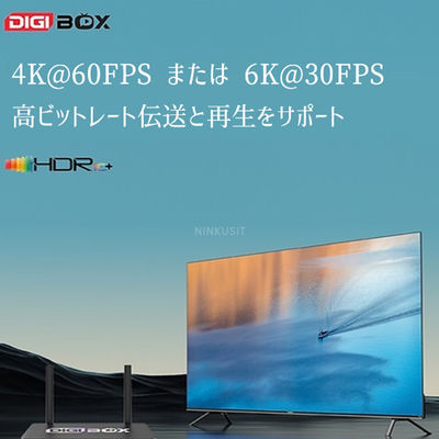 Digibox App Store ストリーム スマートテレビ ボックス 音声制御と Google Play ストア